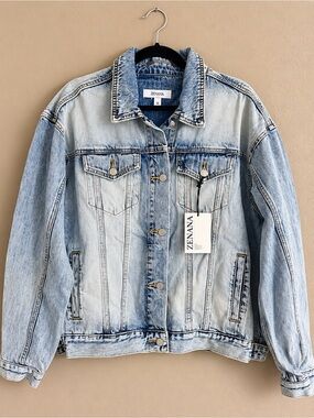 Zenana Light Wash Denim Jacket